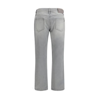 Ermanno Scervino Gray Cotton Boyfriend Jeans