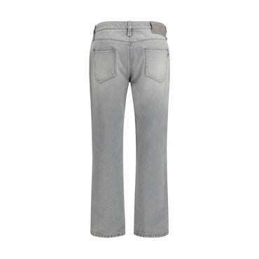 Ermanno Scervino Gray Cotton Boyfriend Jeans