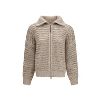 Brunello Cucinelli Gray Cashmere Cardigan