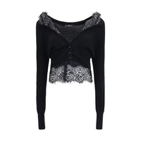 Ermanno Scervino Black Cashmere Cardigan