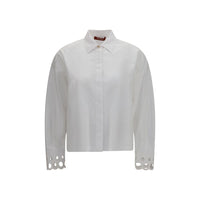 Max Mara White Cotton Dress Shirt