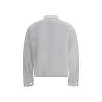 Max Mara White Cotton Dress Shirt