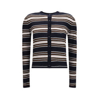 Max Mara Blue Silk Cardigan