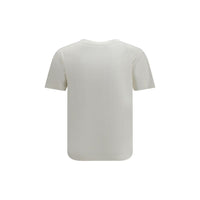 Saint Laurent White Cotton T-Shirt