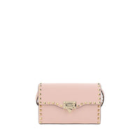 Valentino Garavani Pink Calf Leather Bos Taurus Shoulder Bag