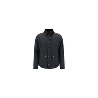 Barbour Black Cotton Full-Length Jacket