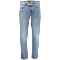 Hugo Boss Blue Cotton Men's Regular-Fit Jeans