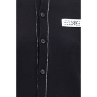 MM6 Black Wool Oves Aries Cardigan