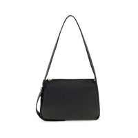 Tory Burch Black Calf Leather Bos Taurus Shoulder Bag