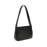 Tory Burch Black Calf Leather Bos Taurus Shoulder Bag