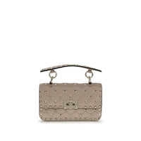 Valentino Garavani Pink Calf Leather Bos Taurus Handbag