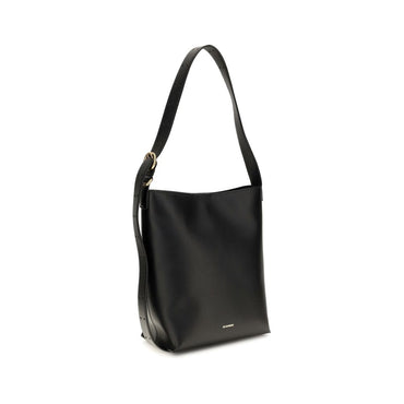 Jil Sander Black Calf Leather Bos Taurus Handbag