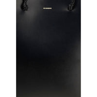Jil Sander Black Calf Leather Bos Taurus Shoulder Bag