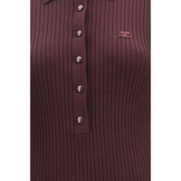 Courrèges Purple Viscose Long Dress