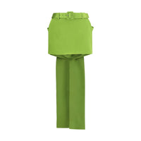 Self-Portrait Bicolor Polyester Mini Skirt