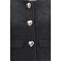 Self-Portrait Black Polyester Jacket