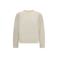 Loulou De Saison White Wool Oves Aries Sweatshirt