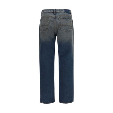 Golden Goose Blue Cotton Relaxed Fit Jeans