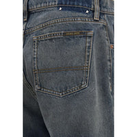 Golden Goose Blue Cotton Relaxed Fit Jeans