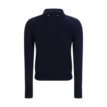 Golden Goose Blue Wool Oves Aries Shirt