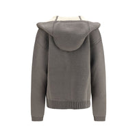 Rick Owens Gray Wool Oves Aries Hoodie