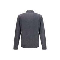 Golden Goose Gray Wool Oves Aries Dress Shirt