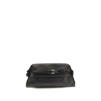 Moschino Black Goatskin Shoulder Bag