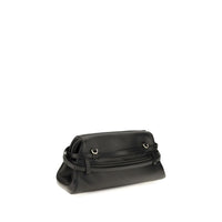 Moschino Black Goatskin Shoulder Bag