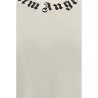Palm Angels Beige Cotton T-Shirt