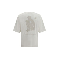 Palm Angels White Cotton T-Shirt