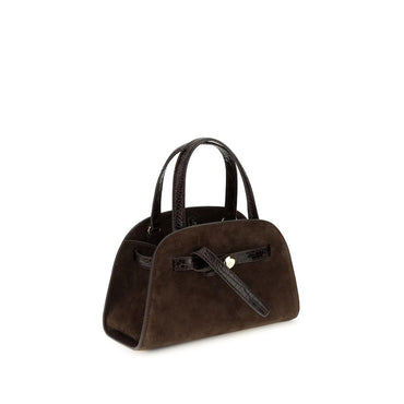 Tory Burch Brown Suede Leather Shoulder Bag
