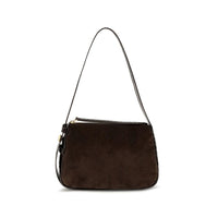 Tory Burch Brown Suede Leather Shoulder Bag