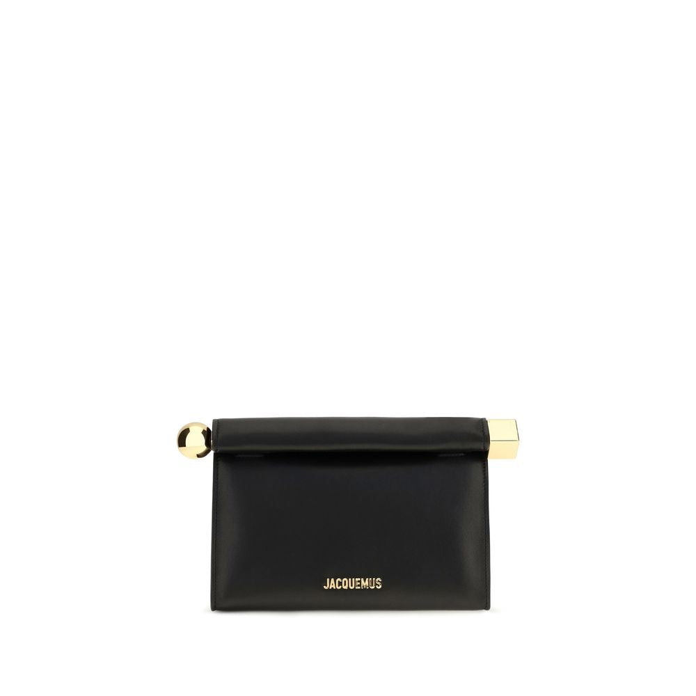 Jacquemus Black Lamb Ovis Aries Aries Clutch Bag