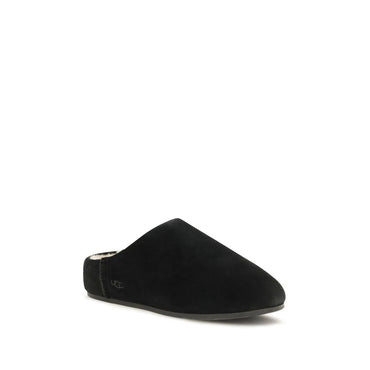 UGG Black Leather Mules