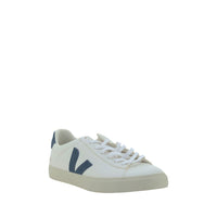 Veja White Calf Leather Bos Taurus Sneakers