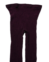 Dries Van Noten Violet Floral Fishnet Tights Stockings Pantyhose Socks