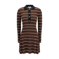 Ganni Brown Wool Oves Aries Casual Dress