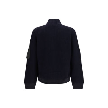 Sacai Blue Wool Oves Aries Sweatshirt