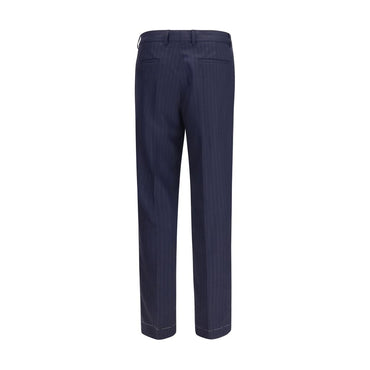 Brunello Cucinelli Blue Wool Oves Aries Dress Pants