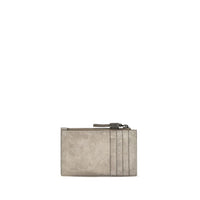 Brunello Cucinelli Gray Calf Leather Bos Taurus Wallet