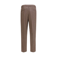 Brunello Cucinelli Brown Linen Casual Pants