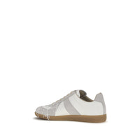 Maison Margiela Gray Suede Leather Low Top Sneakers