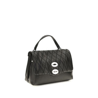 Zanellato Black Calf Leather Bos Taurus Shoulder Bag