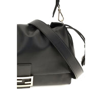 Fendi Black Calf Leather Bos Taurus Shoulder Bag
