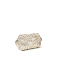 Brunello Cucinelli Beige Silk Shoulder Bag