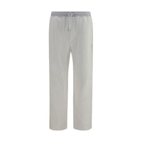 Brunello Cucinelli White Cotton Casual Pants