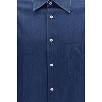 Brunello Cucinelli Blue Denim Shirt