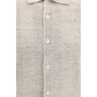 Brunello Cucinelli Beige Cotton Polo Shirt