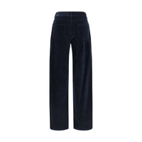 Max Mara Blue Cotton Pants