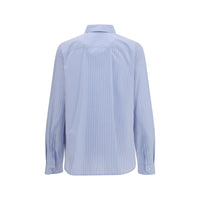 Saint Laurent Blue Cotton Pattern Shirt